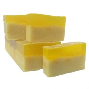 Savon artisanal base huile d'olive et de coco saponifié à froid Citronnelle - +/- 100Gr