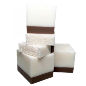 Savon artisanal base glycérine huile de coco saponifié à froid - Coco et Karité  +/- 100Gr