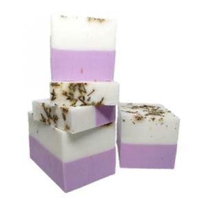 Savon artisanal base glycérine huile de coco saponifié à froid - Lavande +/- 100Gr